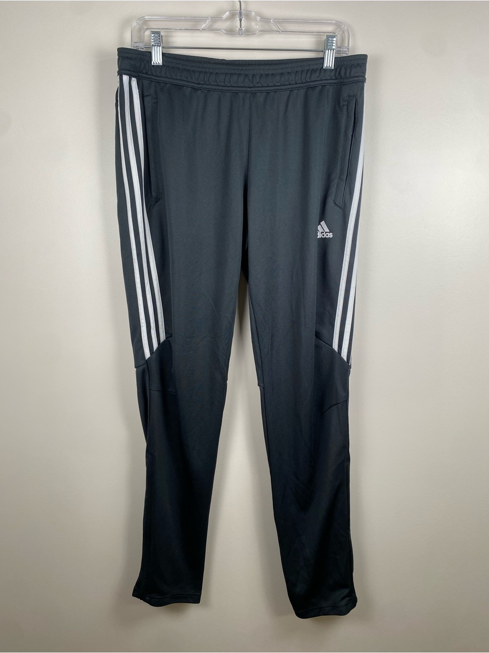 Adidas Charcoal Gray Jogger Track Pants Large